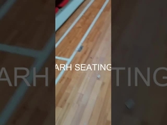 Μπλε χαμηλή πλάτη HDPE κάθισμα κουβάς ανασυρόμενο κάθισμα bleacher 700-900mm βήμα